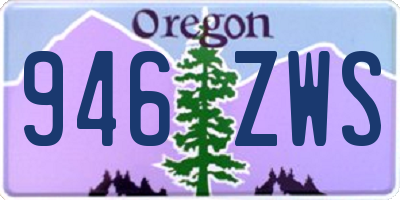 OR license plate 946ZWS