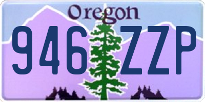 OR license plate 946ZZP