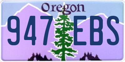 OR license plate 947EBS