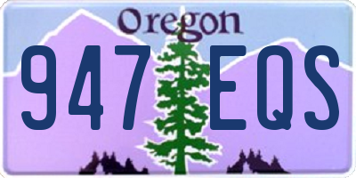 OR license plate 947EQS