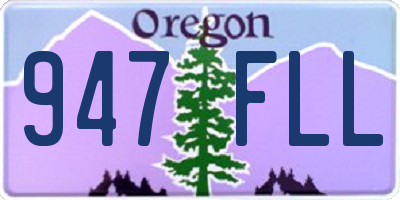 OR license plate 947FLL