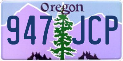 OR license plate 947JCP