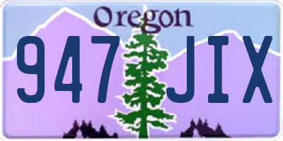 OR license plate 947JIX