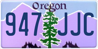 OR license plate 947JJC