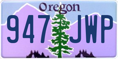 OR license plate 947JWP