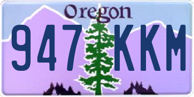 OR license plate 947KKM