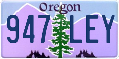 OR license plate 947LEY
