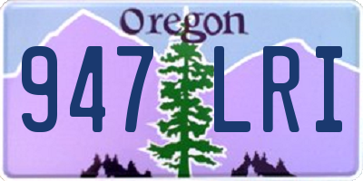 OR license plate 947LRI