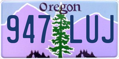 OR license plate 947LUJ