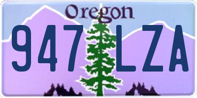 OR license plate 947LZA