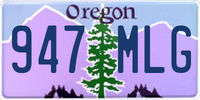 OR license plate 947MLG