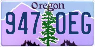OR license plate 947OEG