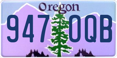 OR license plate 947OQB