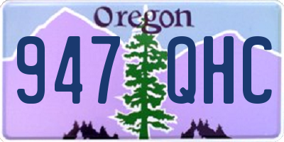 OR license plate 947QHC