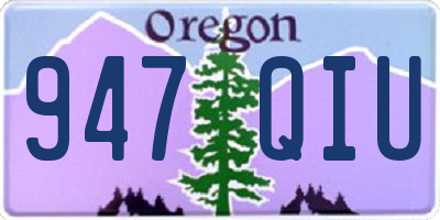 OR license plate 947QIU