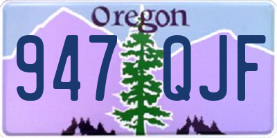 OR license plate 947QJF