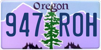 OR license plate 947ROH