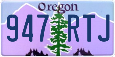 OR license plate 947RTJ