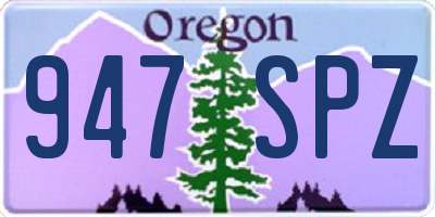 OR license plate 947SPZ