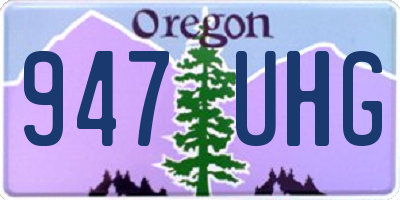 OR license plate 947UHG