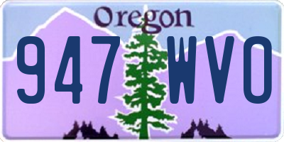 OR license plate 947WVO