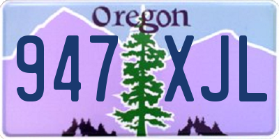 OR license plate 947XJL