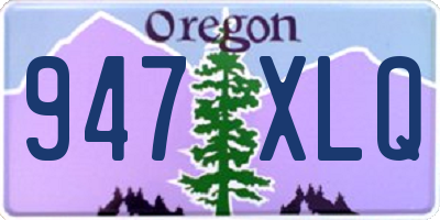 OR license plate 947XLQ