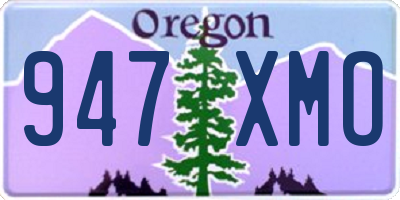 OR license plate 947XMO