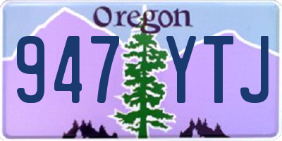 OR license plate 947YTJ