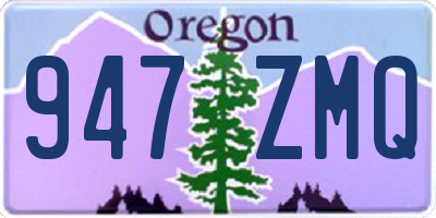 OR license plate 947ZMQ
