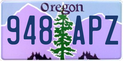 OR license plate 948APZ