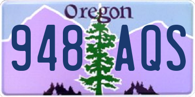 OR license plate 948AQS