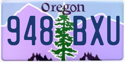 OR license plate 948BXU