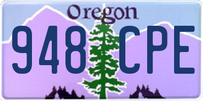 OR license plate 948CPE