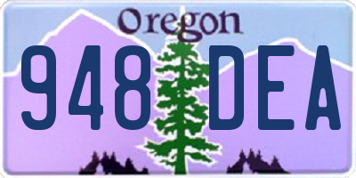 OR license plate 948DEA