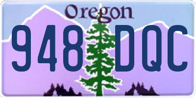 OR license plate 948DQC
