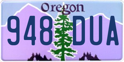 OR license plate 948DUA