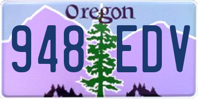 OR license plate 948EDV