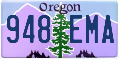 OR license plate 948EMA