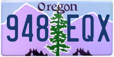OR license plate 948EQX