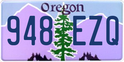 OR license plate 948EZQ
