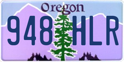 OR license plate 948HLR