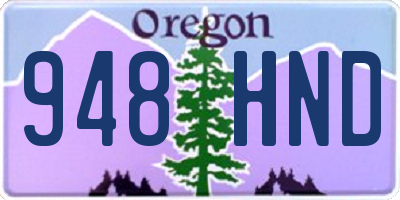 OR license plate 948HND