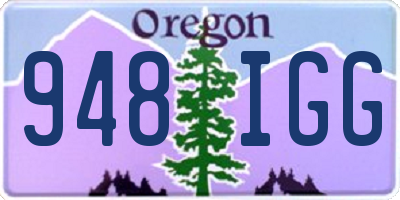 OR license plate 948IGG