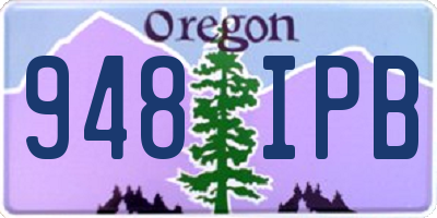 OR license plate 948IPB