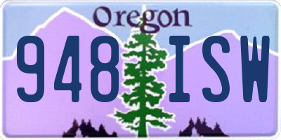 OR license plate 948ISW