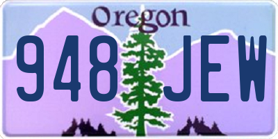 OR license plate 948JEW