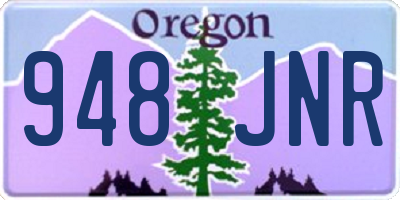 OR license plate 948JNR