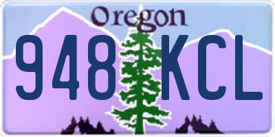 OR license plate 948KCL