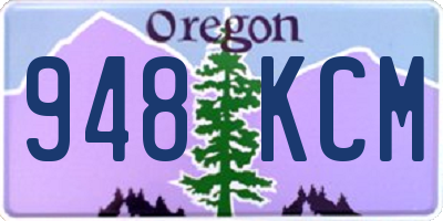 OR license plate 948KCM